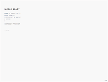 Tablet Screenshot of nicolebrady.net